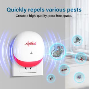 New Three-Gear Variable Frequency Electronic Mouse and Mosquito Repeller, Home Smart Ultrasonic Rodent Repeller, Silent Pest Repellent