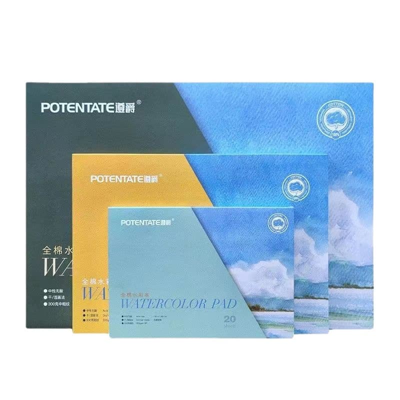 Zun Jue Cotton Pulp Watercolor Pad 8K 16K 32K Watercolor Sketchbook Professional Medium Rough Fine Texture Painting Book Zun Jue