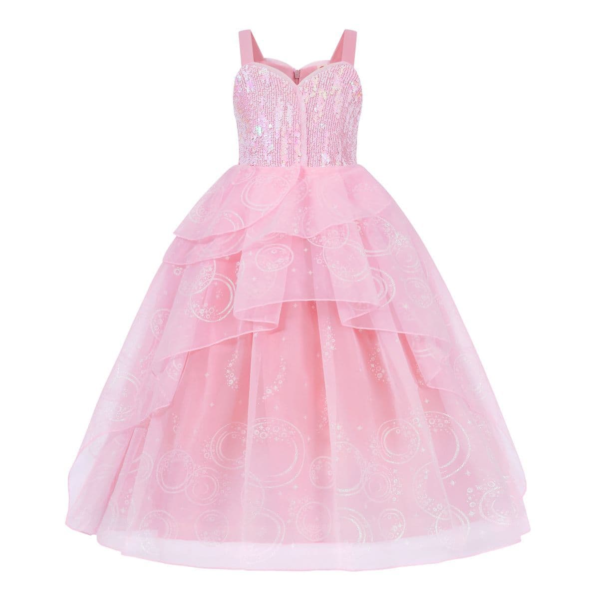 Foreign trade hot-selling Wicked Witch princess dress sequined pink dress Glenda cosplay girls dress