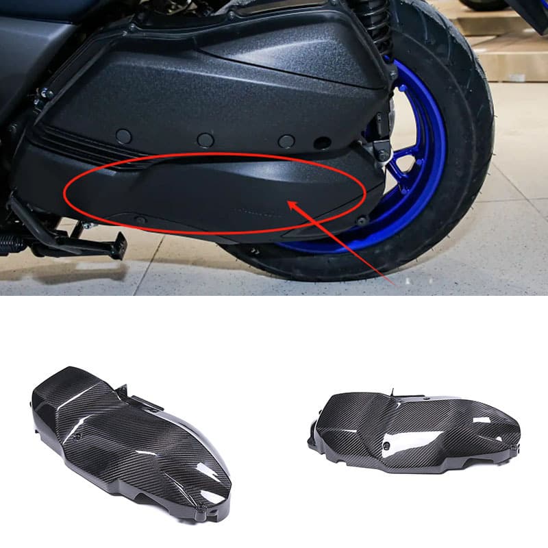 Carbon fiber engine cover shell for YAMAHA XMAX300 scooter motorcycle modification accessory