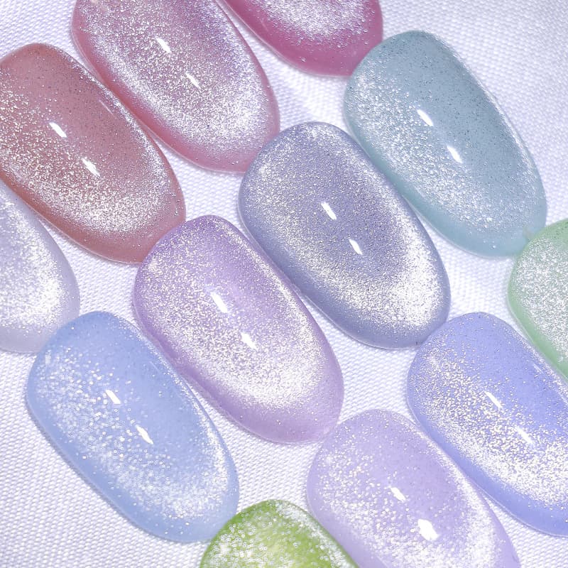 Mini Light Bulb Cat Eye 2023 New Flash Ice Sand Wide Cat Eye Gel Nail Polish Versatile High Gloss Magic Box Cat Eye Gel Special