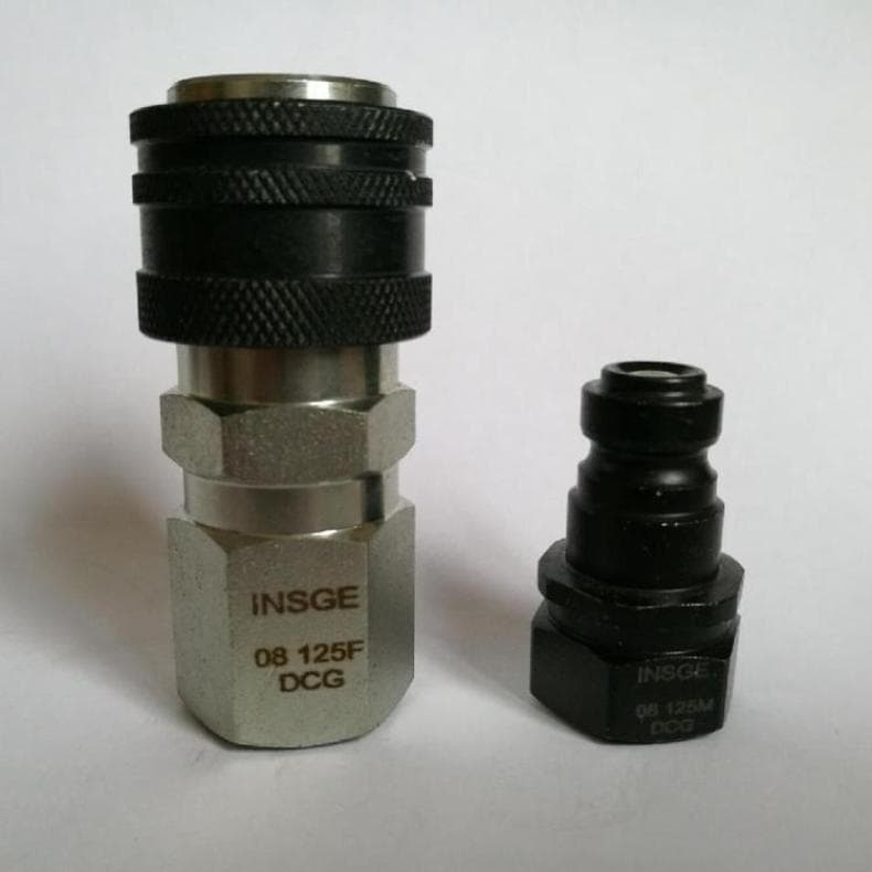 150MPA Hydraulic Quick Connector, Hydraulic Plug and Pull INSGE High-Pressure Hose, Manual Pump Connection