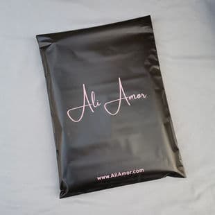 Factory printed black express bag, large quantity, waterproof self-adhesive bag for underwear and clothing, oversized logistics packaging bag