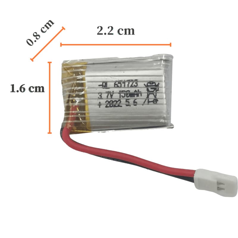 Factory direct sales 3.7V150mAh lithium battery FX620 lithium battery for model aircraft with protective plate overshoot protection