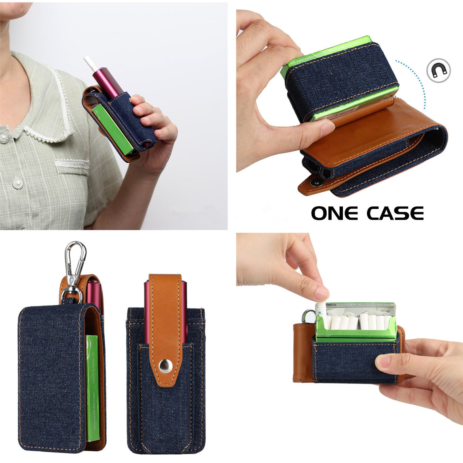 Compatible with IQSilumaone storage bag, IQOONE 6th and 7th generation iOne leather case, IQOS storage box