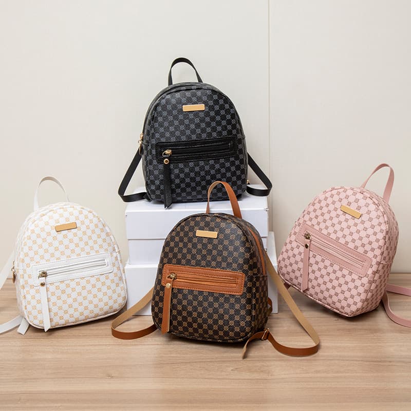 Casual Women's Backpack 2024 New Fashion Trendy Sequin Decoration Dot Print Backpack Drop Shipping