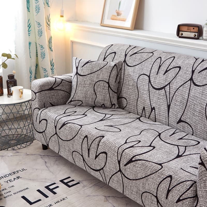 All-Season Sofa Cover Full Wrap Dust Cover Universal Stretchable Chaise Lounge Set Anti-Slip Sofa Slipcover Cross-Border Supply