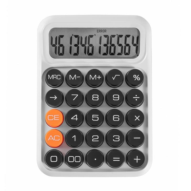 2026 Voice High-Aesthetic Mechanical Keyboard Calculator for Student Exams, Portable 12-Digit Large Screen