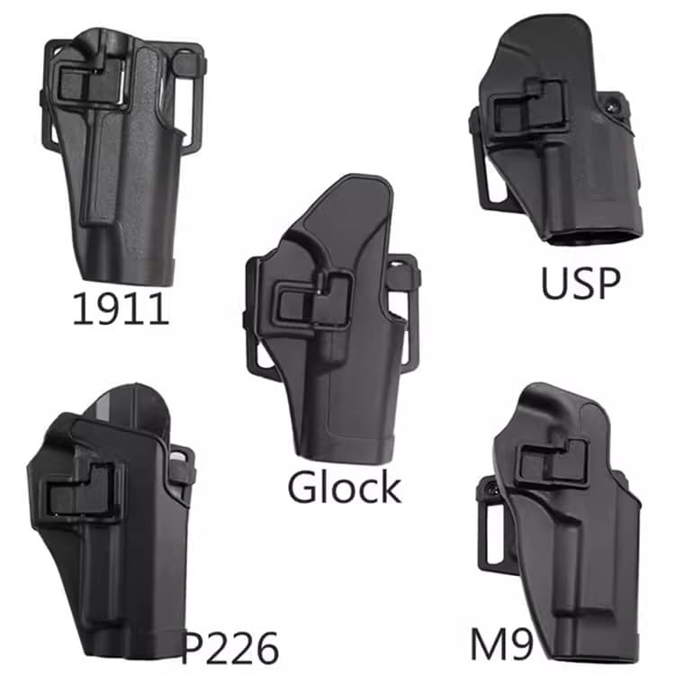 Outdoor Tactical Quick-Draw Holster M1911/M92/P226/USP/Glock 17 Plastic Real Person CS Waist Holster
