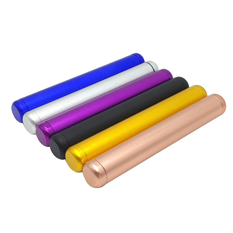 Amazon Hot-Selling 110MM Aluminum Alloy Storage Can with Silk Screen UV, Laser Logo, Frosted Sealed Container