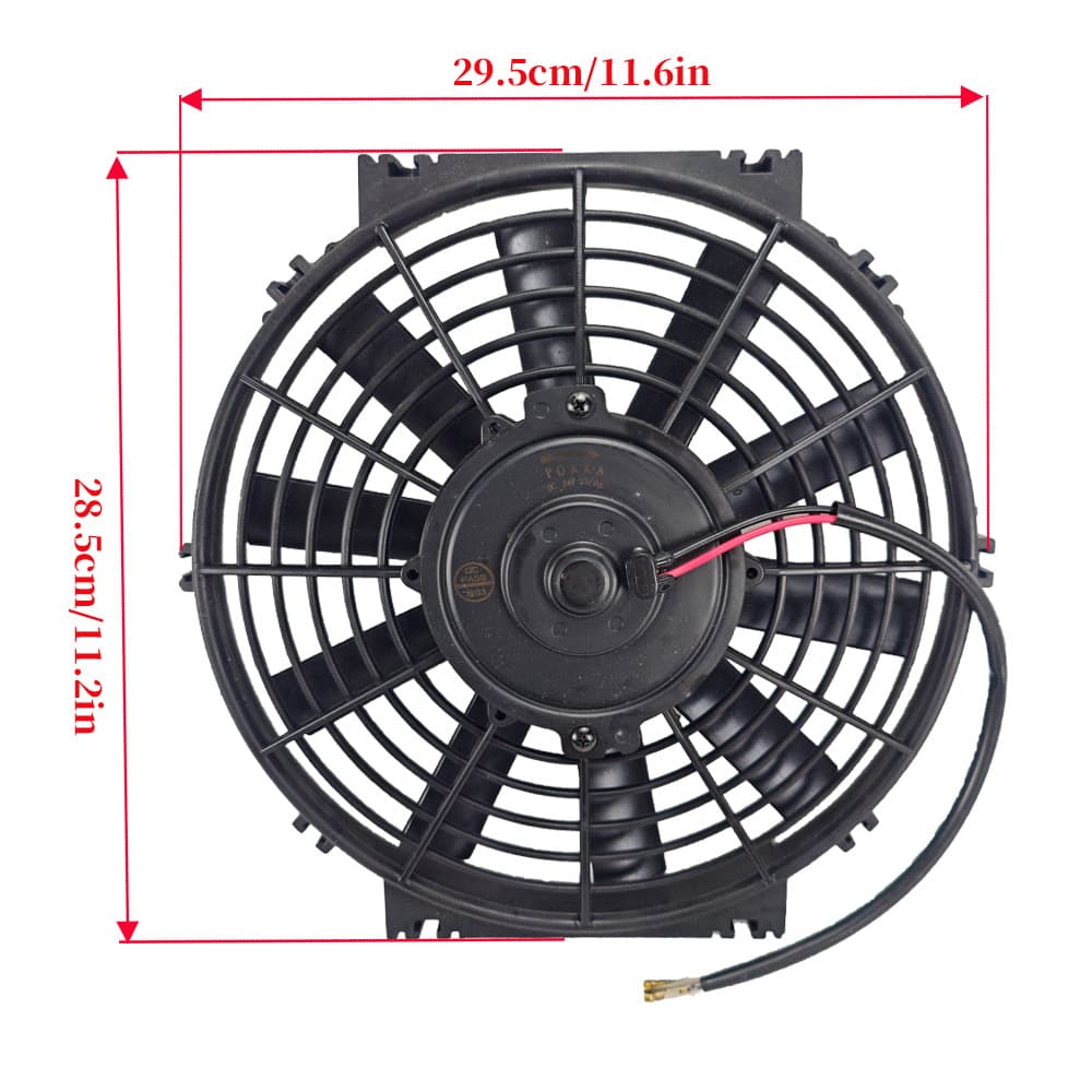 10-Inch Electronic Car Air Conditioner Fan 12V 24V Automobile Cooling Fan Enhanced Accessory For Vehicle Climate Control