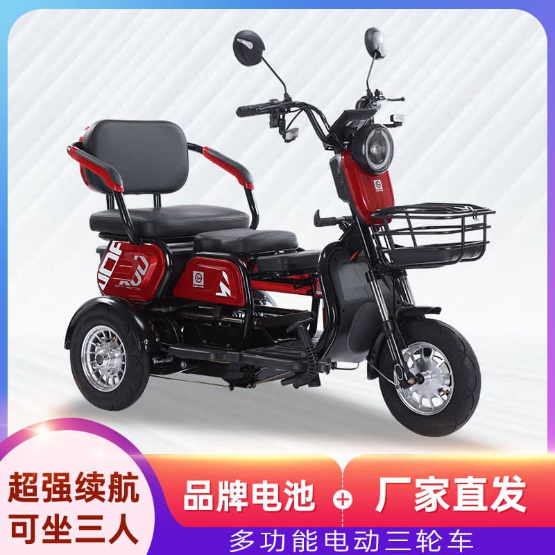 Factory Wholesale Export Small Household Electric Leisure Tricycle for Child Transport and Senior Mobility