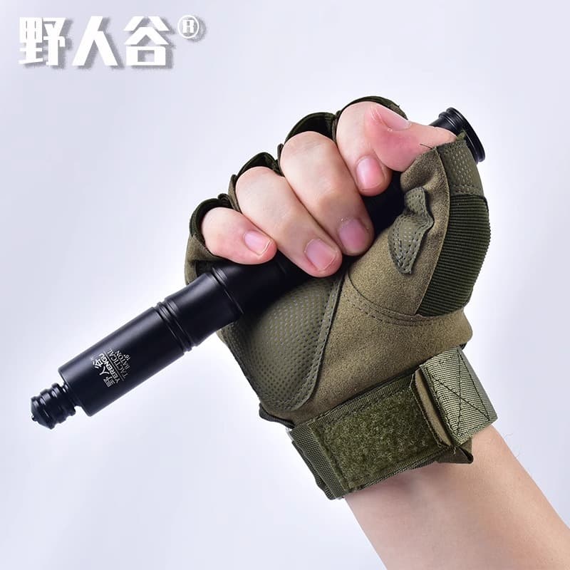 Yeren Valley Portable Mechanical Baton Telescopic Three-Section Car Tool Legal Bamboo Joint Self-Defense Anti-Wolf Weapon Baton