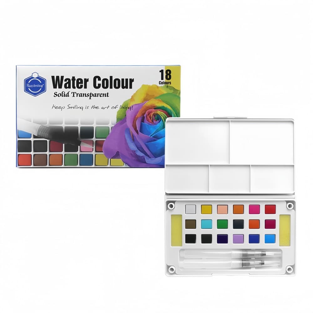 Solid Watercolor Paint Set Special Small Tin Box 12/24/36 Colors Kids Chinese Painting Coloring Art Supplies Wholesale