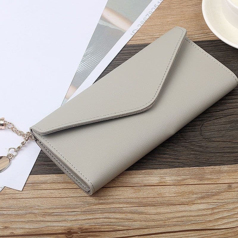 Long Wallet Ultra-Thin Women's Coin Purse Large Capacity Pendant Wallet Simple College Student Mini Card Holder