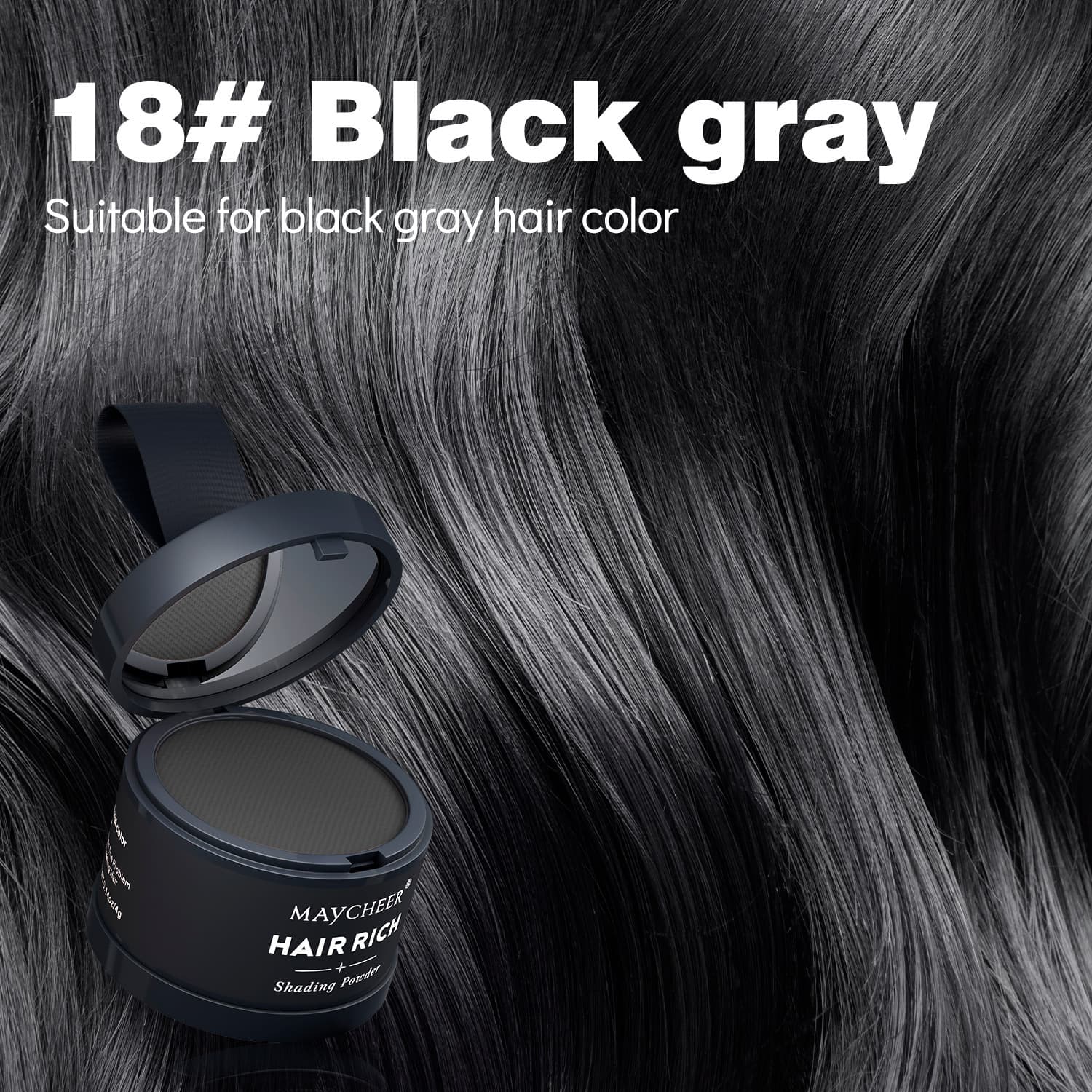 MAYCHEER Hairline Powder Filler for Forehead Filling, Waterproof and Sweatproof Hairline Touch-Up for Cross-Border Trade