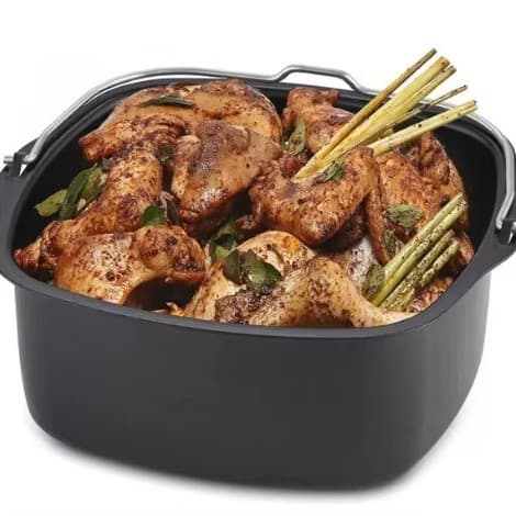 Cross-border Stock Non-stick Cake Mold Baking Tool Air Fryer Accessories Baking Pan Square Cake Mold