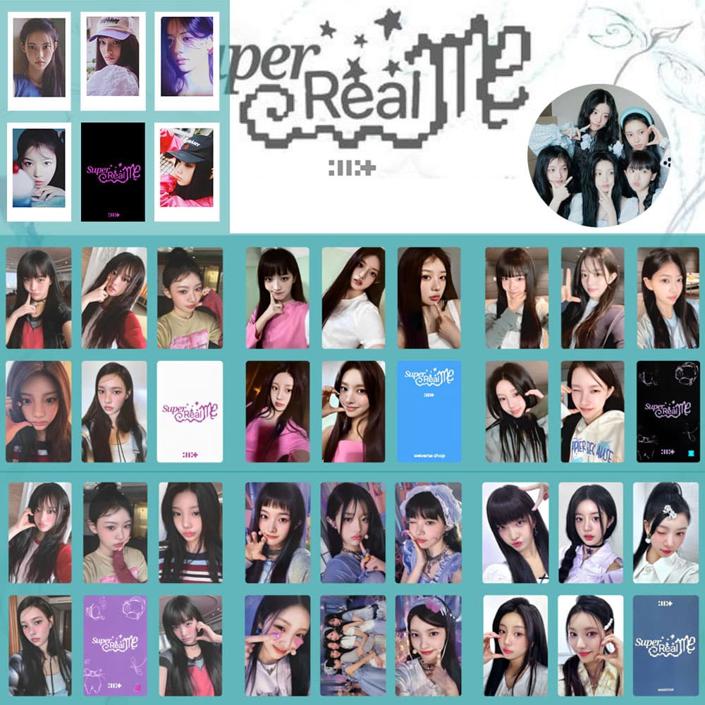 Super Real Me Random Mini Card Album ILLIT Special Edition Collectible Art Postcard ITTA LD Exclusive LILLY Modern Design
