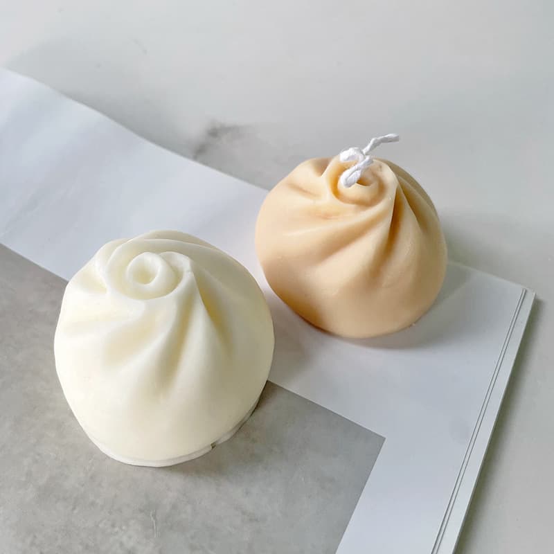 Simulation steamed bun silicone mold xiaolongbao aromatherapy candle mold DIY steamed bun handmade soap gypsum abrasive tool