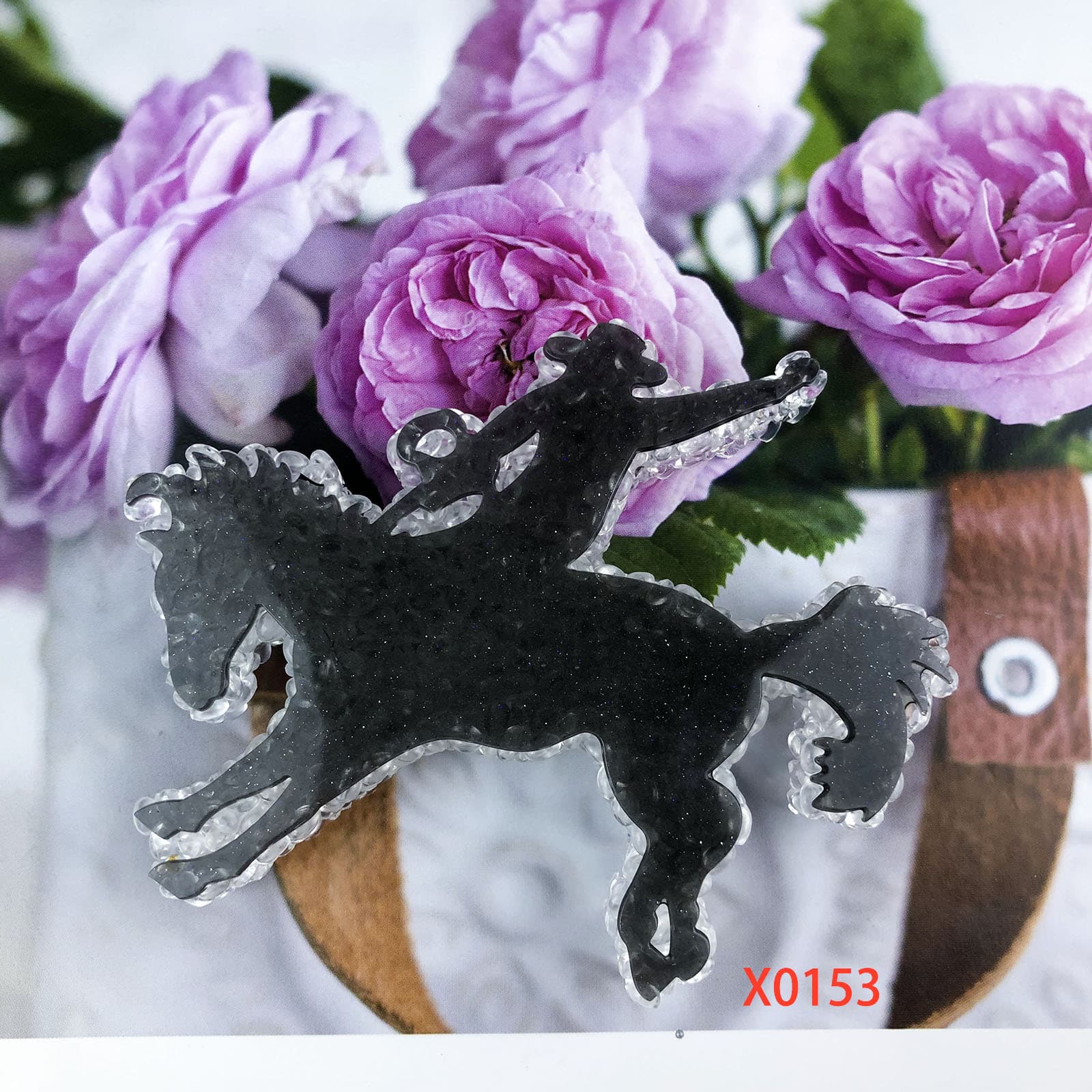 X0153 Cowboy Horse Galloping Aromatherapy Silicone Mold Decoration Mold, DIY Aromatherapy Silicone Mold