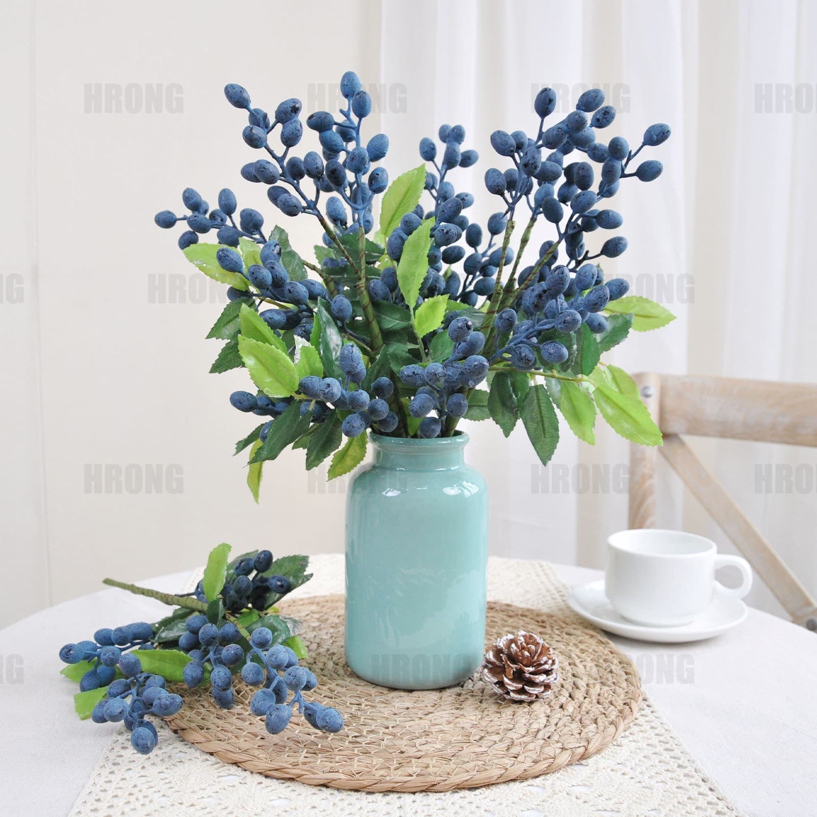 Artificial Green Olive Branch Artificial Red Berry Fortune Berry Christmas Creative Photography Props Artificial Green Berry