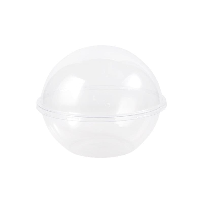 Trendy Mousse Ball Cake Box Round Fruit Salad Packaging Container Dessert Cream Cake Transparent Box