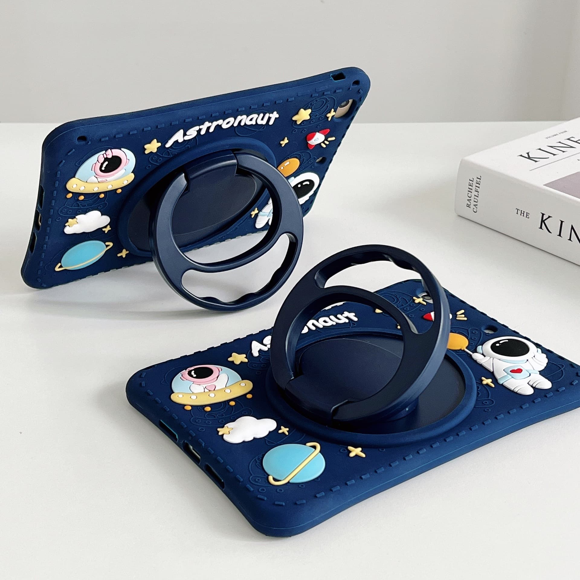 Rotating Astronaut Case for iPad Air 6 Pro 11, Huawei MatePad 11.5 Tablet Protective Cover