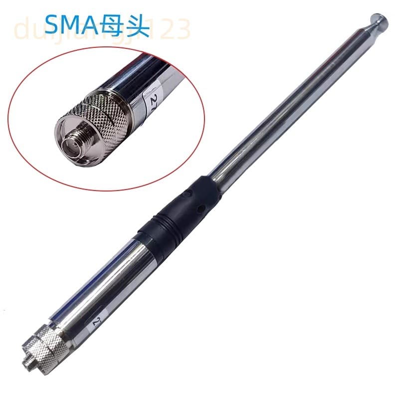 27-39MHz Telescopic High Gain Antenna for CB Radio Shortwave Handheld, BNC TNC SMA Connectors