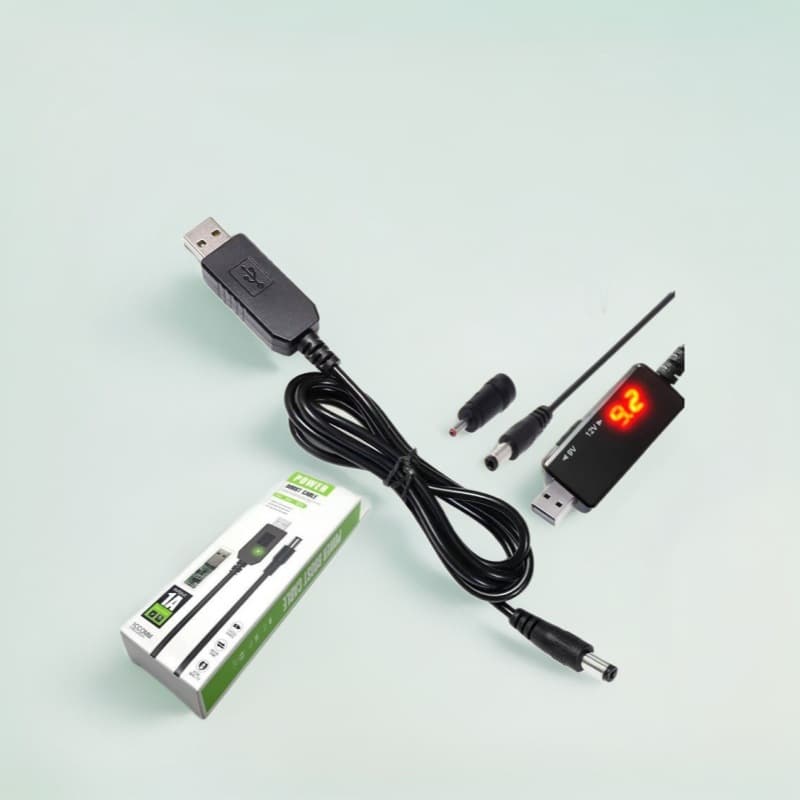 9V12VUSB boost line router cat suitable for Tmall Elf Sugar Cube speaker charging treasure power cord DC