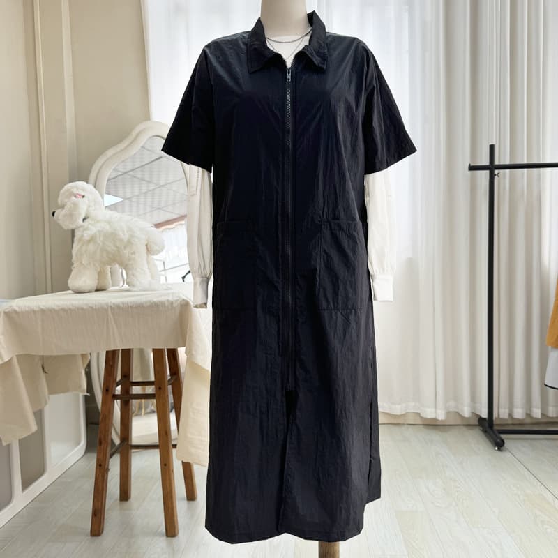 Lapel Long Pet Groomer Workwear Water-Resistant Anti-Fur Trimming Grooming Robe Pet Store Exclusive