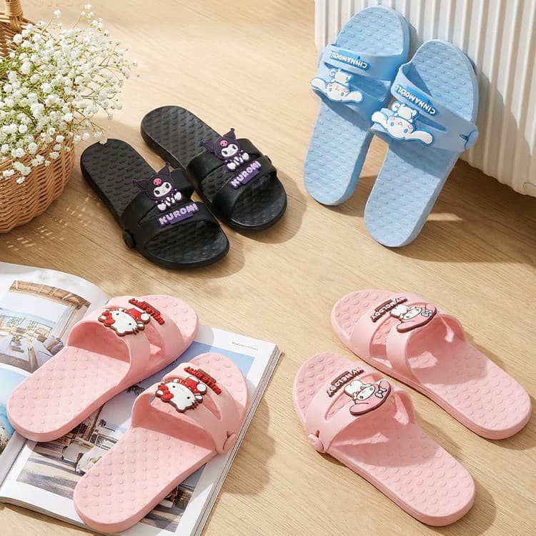 Travel Portable Slippers Detachable Women Business Trip Anti-Slip Bathroom Foldable Sanrio Flip Flops Women Wholesale