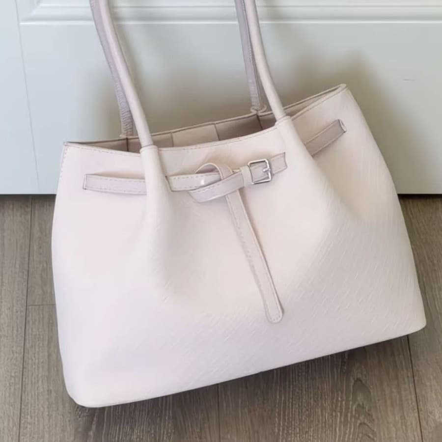 2026 Korean Niche Handheld Basket Bag Women Large Capacity Tote Bag Commuter Single-Shoulder Underarm Bag Same Style