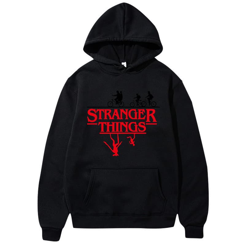 2022 Cross-border Stranger Things Printed Hoodie Fleece Jacket Sweatshirt