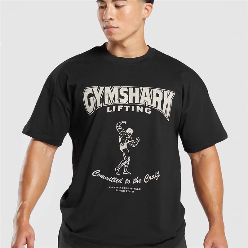 Oversized Loose Men's Casual Sport T-Shirt Gym Bodybuilding