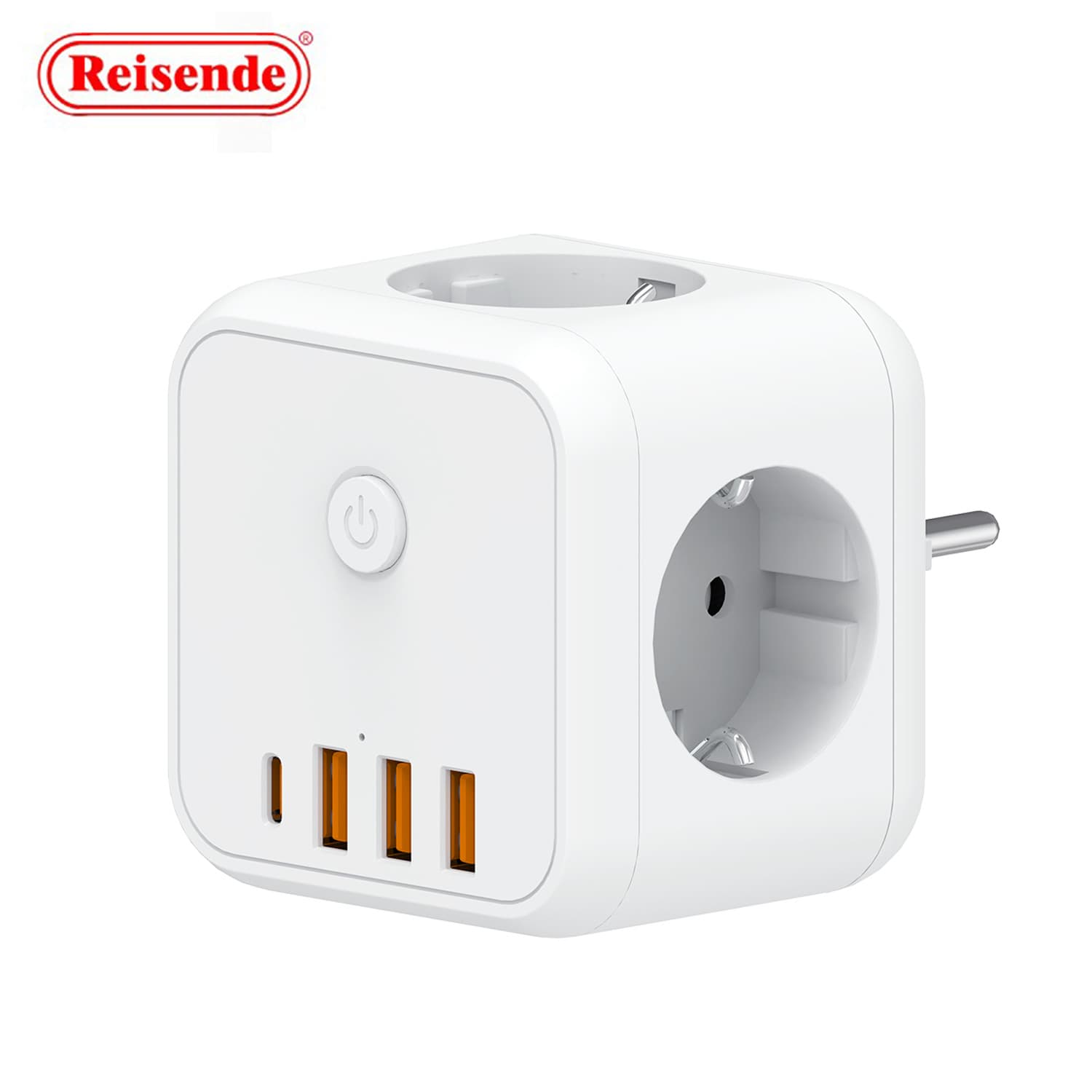 EU Standard German Cube Power Strip, EU Standard 3-in-1 Extension, Russia South Korea Cube Wall Socket