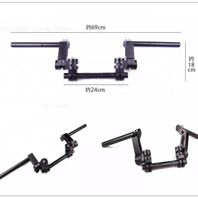 Wholesale Motorcycle Handlebar Modification Clamp Handlebars Pedal Split Bars Universal for Little Handsome Models Magic Handlebar