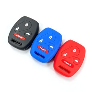 Silicone Key Case Cover for Honda CRV 3/4 Button Remote Key Fob Full Protection
