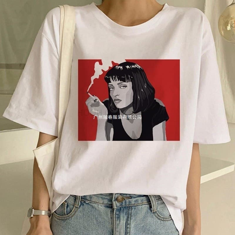 Maria Mia Women's Cartoon T-Shirts Cotton Vintage Streetwear Tee