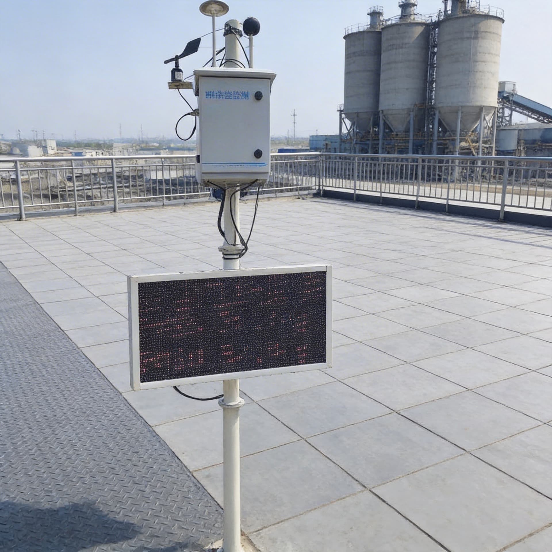Cement Dust PM2.5 Noise Environmental Monitoring System Detector Data Upload Juyihui Technology