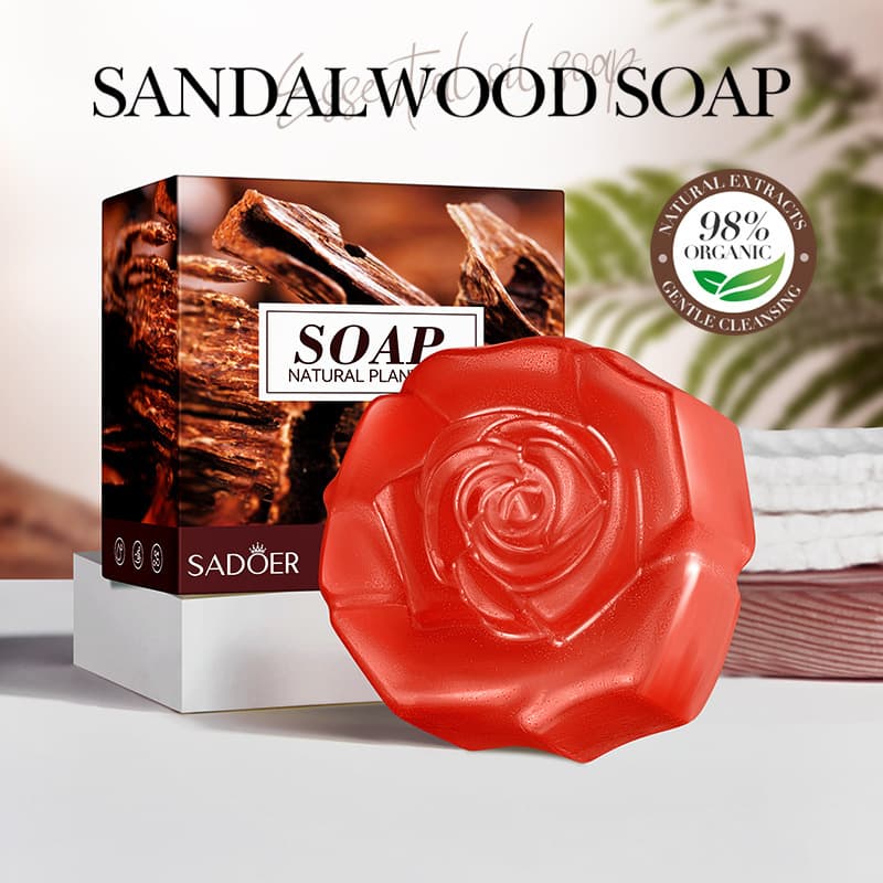 SADOER Sandalwood Essential Oil Soap Handmade Soap Body Cleansing Universal Soap Cross-border Wholesale