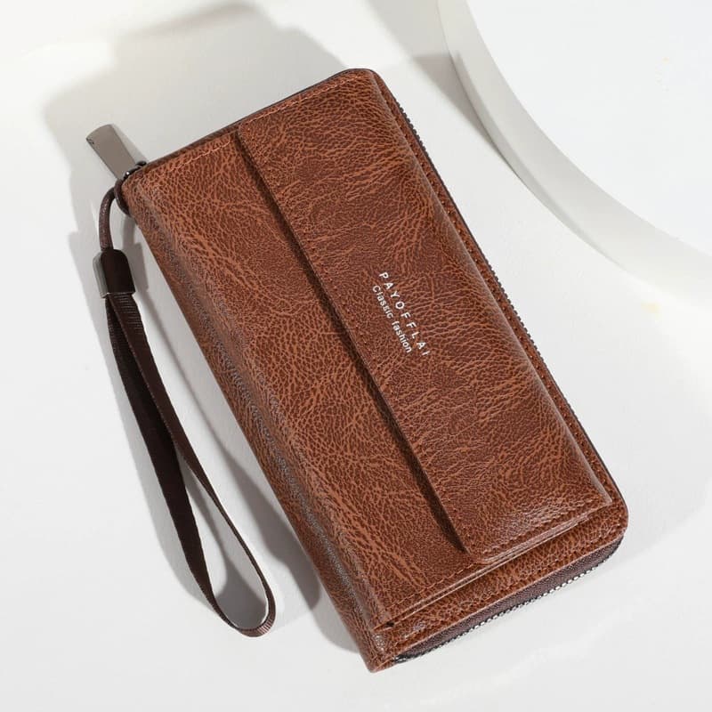 Cross-border men's wallet PU multi-card slot casual long wallet new large-capacity clutch mobile phone coin purse for men
