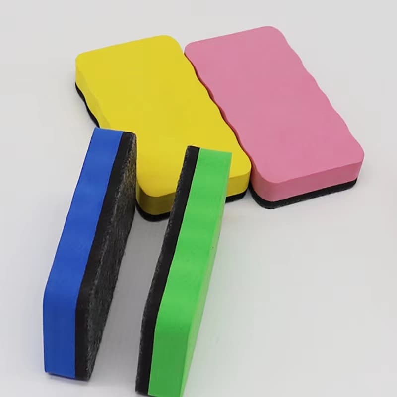 Manufacturer wholesale easy-to-wipe adsorbable EVA felt magnetic whiteboard eraser brand new material special blackboard eraser for home teaching