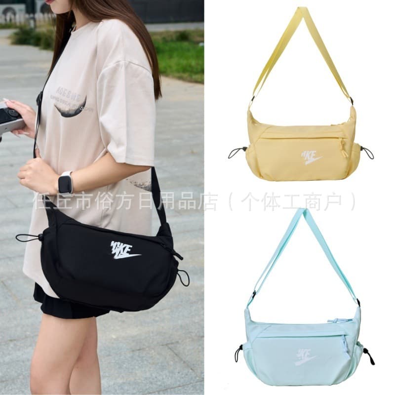 Fashionable and Versatile Outdoor Travel Sports Casual Shoulder Crossbody Bag, Trendy Brand for Middle School, High School, and College Students Commuter Bag