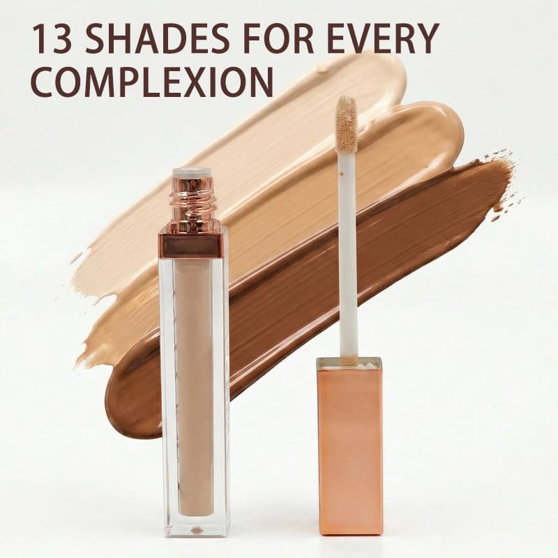 Cross-border no-logo makeup natural lightweight concealer moisturizing invisible concealer liquid foreign trade cosmetics