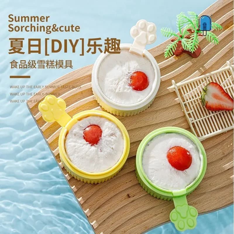 [Free Shipping] Home Ice Cream Mold - DIY Ice Pop Maker for Kids, Homemade Popsicle and Ice Cream Mold