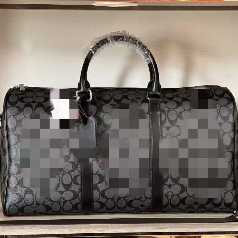 Kou Family Classic Monogram Handbag for Men, Fashionable Versatile New Shoulder Bag, Premium Light Luxury Large Capacity Travel Bag