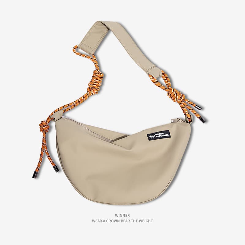 Trendy Crossbody Bag for Men Casual Shoulder Bag Sports Dumpling Bag for Women Large Capacity Sling Bag Commuter Bag
