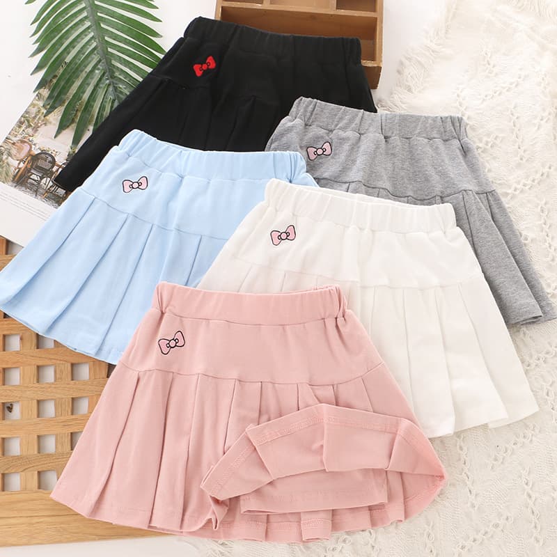 2025 Summer New Girls Pleated Skirt JK Skirt Anti-Exposure Skirt Cross-Border Foreign Trade One Generation Hair