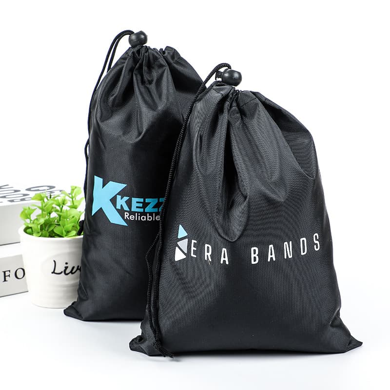 Supply wholesale water bottle storage drawstring bag polyester drawstring storage bag with logo printable