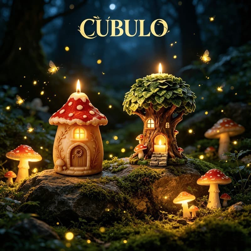 Fairy Tale Mushroom Tree House Silicone Mold Glue Gypsum Aromatherapy Flower Storage Storage DIY Handmade Styling Mold